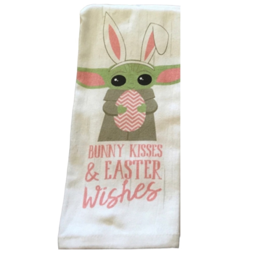 NEW Star Wars Mandalorian Bunny Kisses & Easter Wishes Kitchen Towel Set 🐰